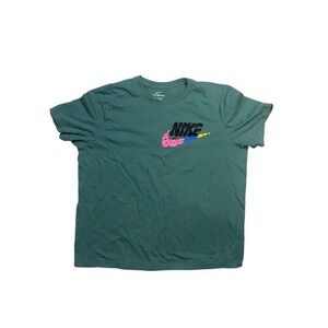 Nike The Nike Tee‎ Graphic T-Shirt Short Sleeve Casual Comfy Green L
